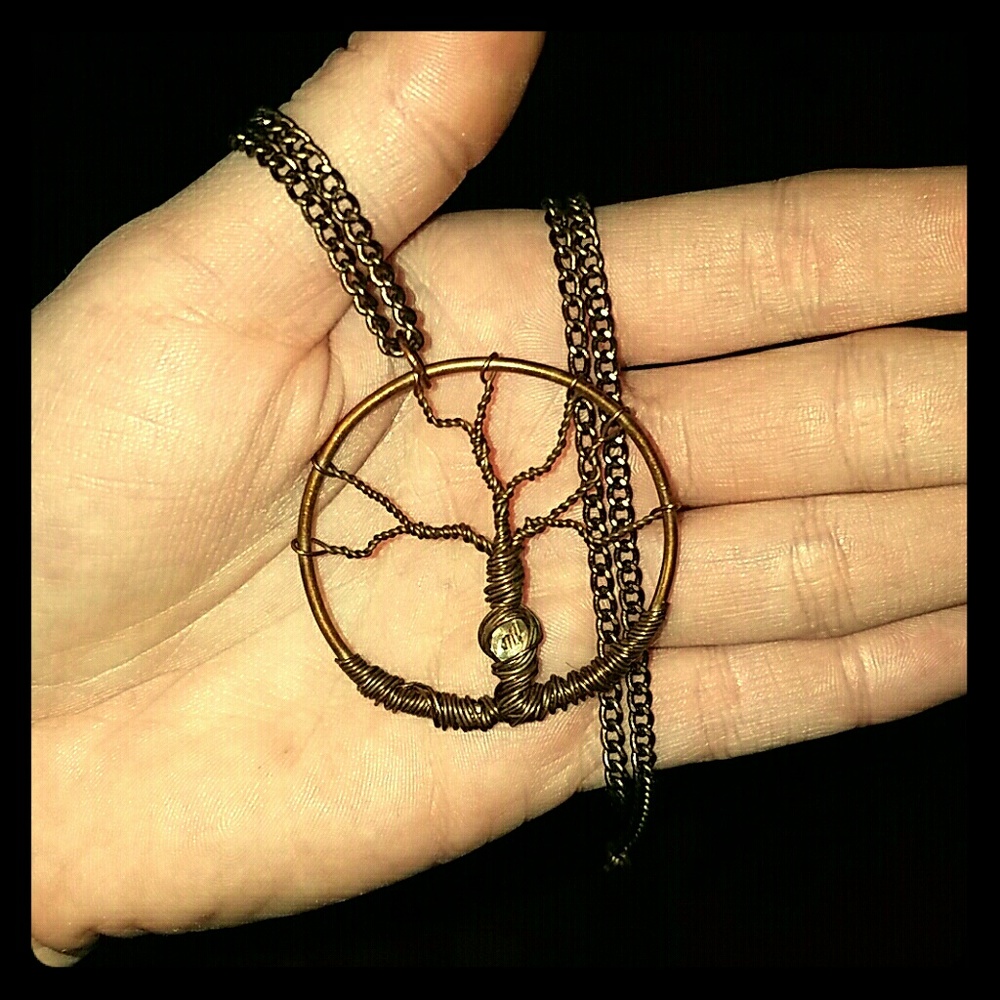 BEAUTIFUL Tree of life wire wrap necklace!!!